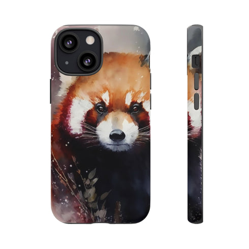Red Panda in Watercolor - Impact Resistant Phone Case iPhone 13 Mini Matte
